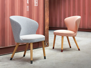 HERITAGE 02 - Upholstered chair with armrests by Very Wood - view 3